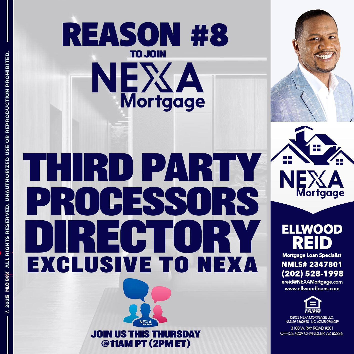 REASON 8 - Ellwood Reid -Mortgage Loan specialist