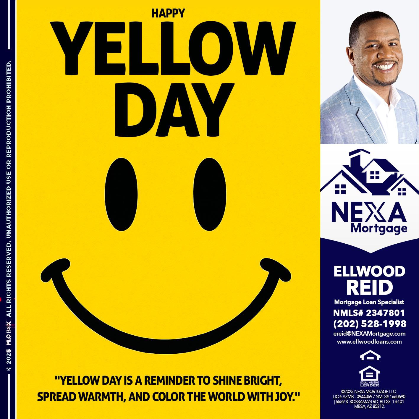 YELLOW DAY - Ellwood Reid -Mortgage Loan specialist
