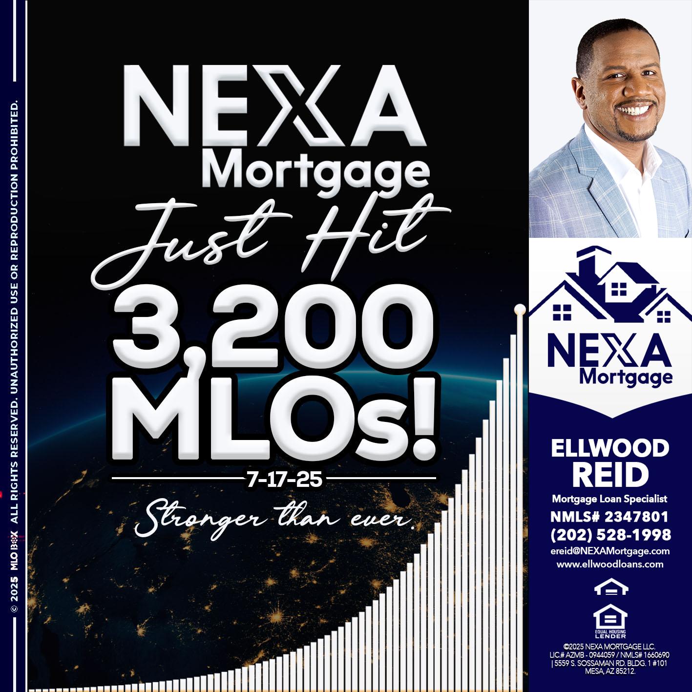 3200 MLOs - Ellwood Reid -Mortgage Loan specialist