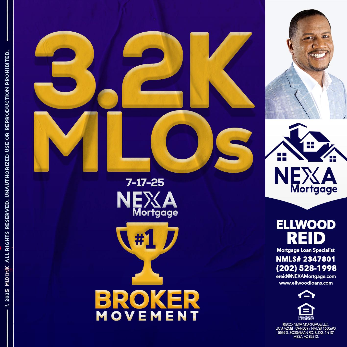3.2K MLOs - Ellwood Reid -Mortgage Loan specialist
