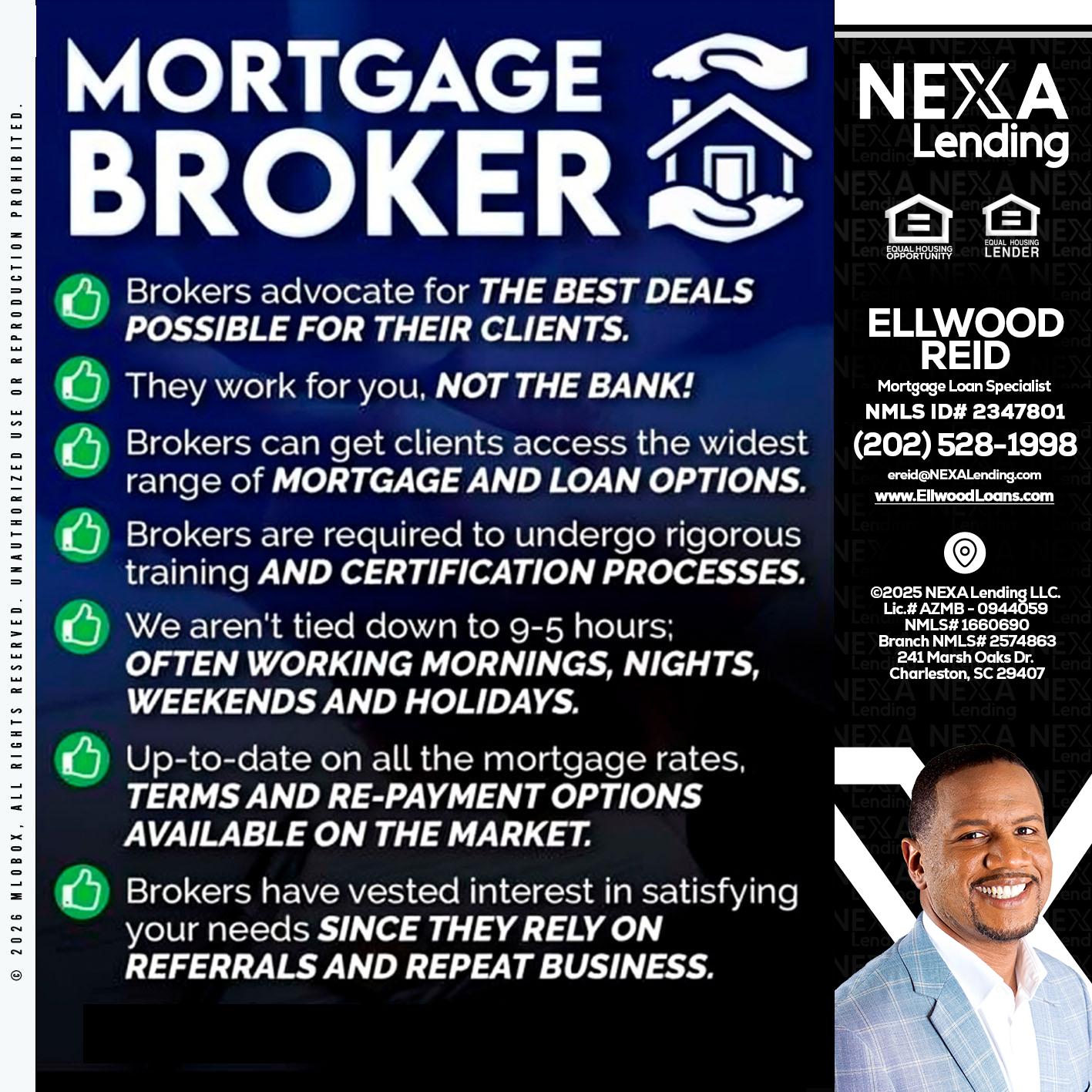 MORTGAGE BROKER - Ellwood Reid -Mortgage Loan specialist
