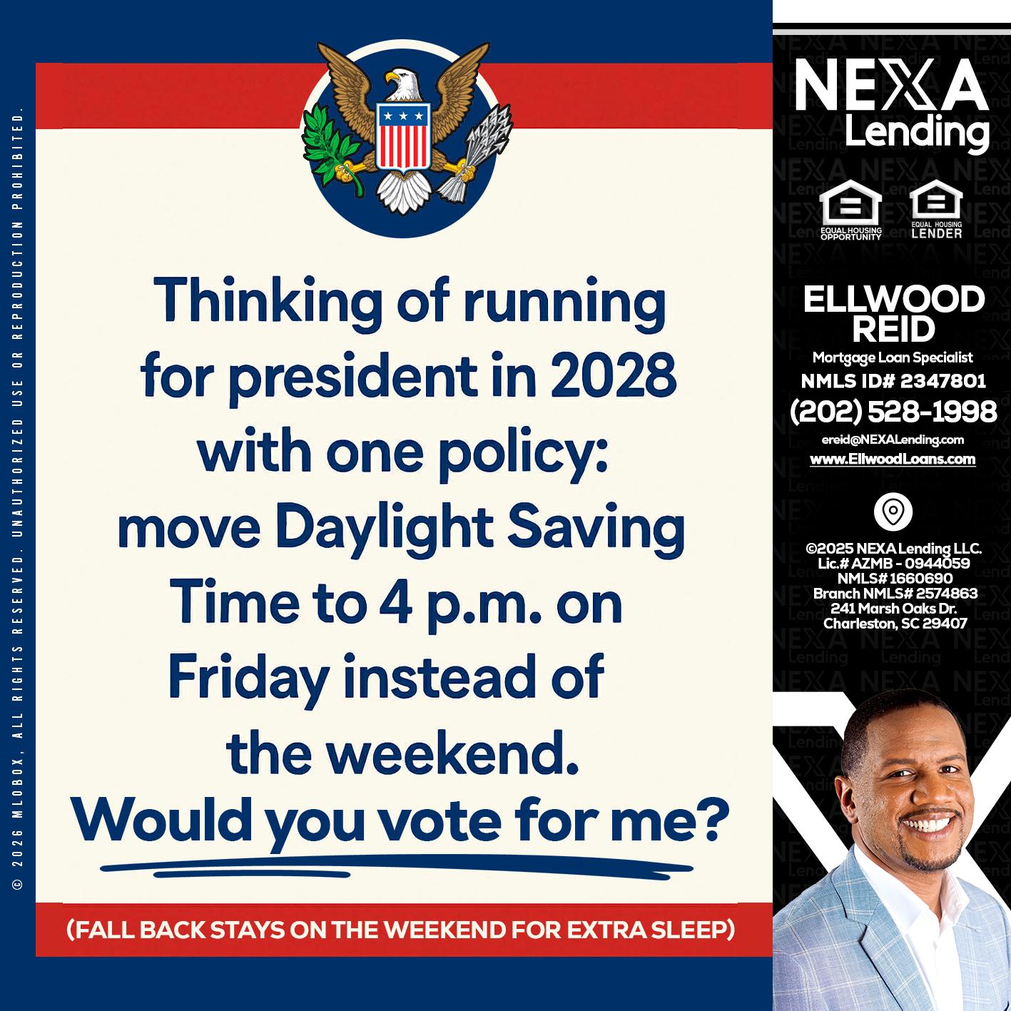 THINKING OF RUNING - Ellwood Reid -Mortgage Loan specialist