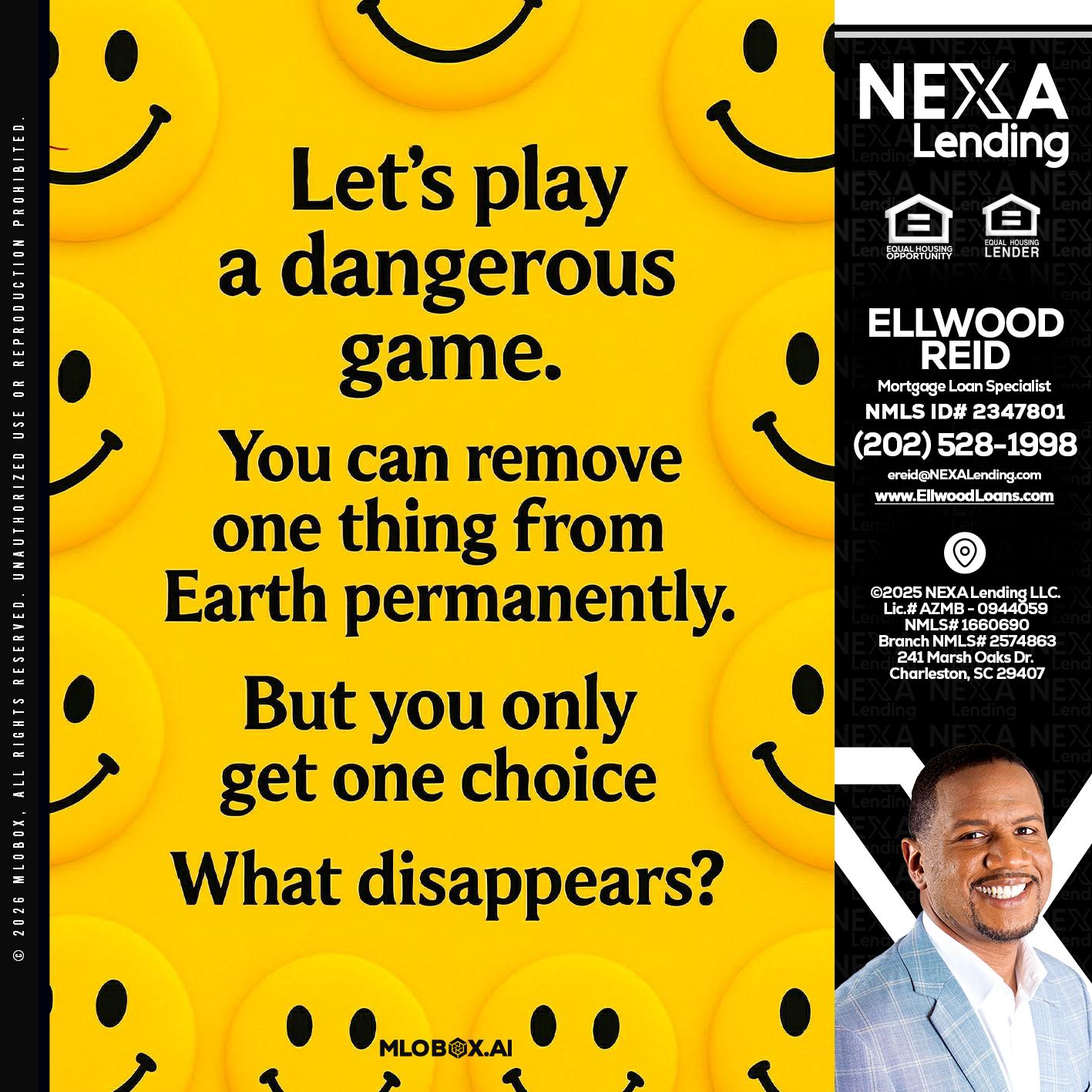 LETS PLAY - Ellwood Reid -Mortgage Loan specialist