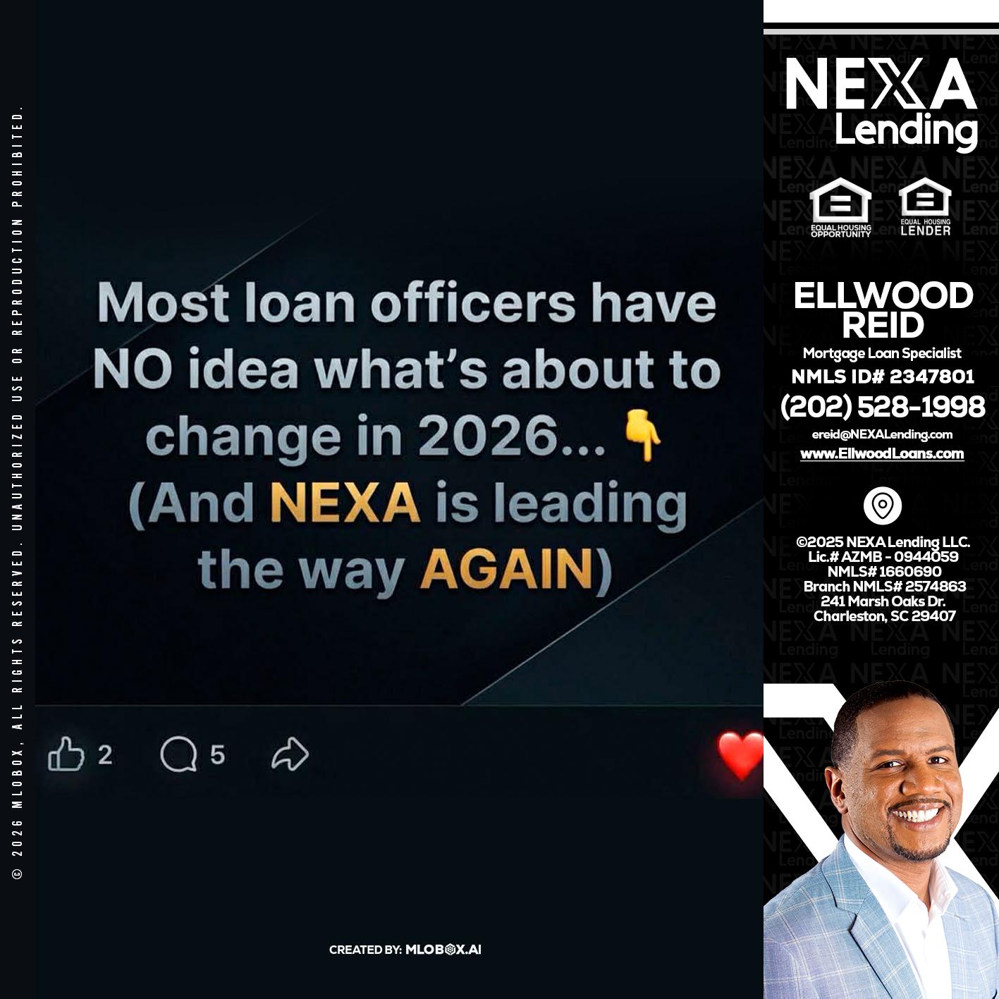 most loan officers - Ellwood Reid -Mortgage Loan specialist