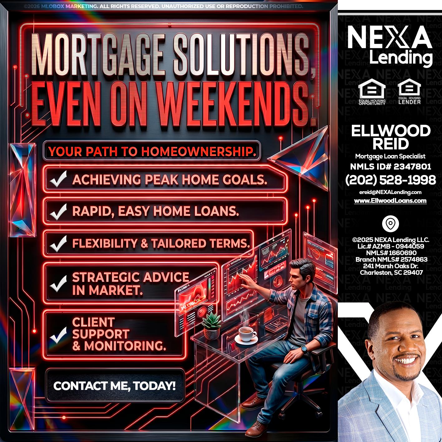 WEEKEND SOLUTIONS - Ellwood Reid -Mortgage Loan specialist