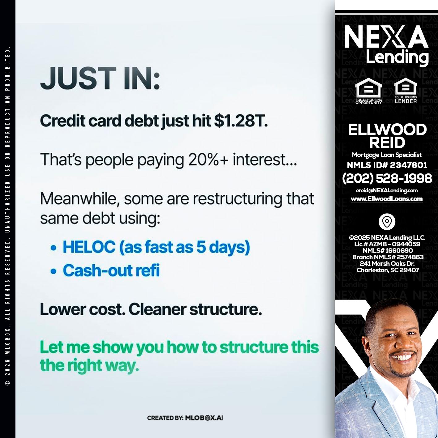 JUST IN - Ellwood Reid -Mortgage Loan specialist