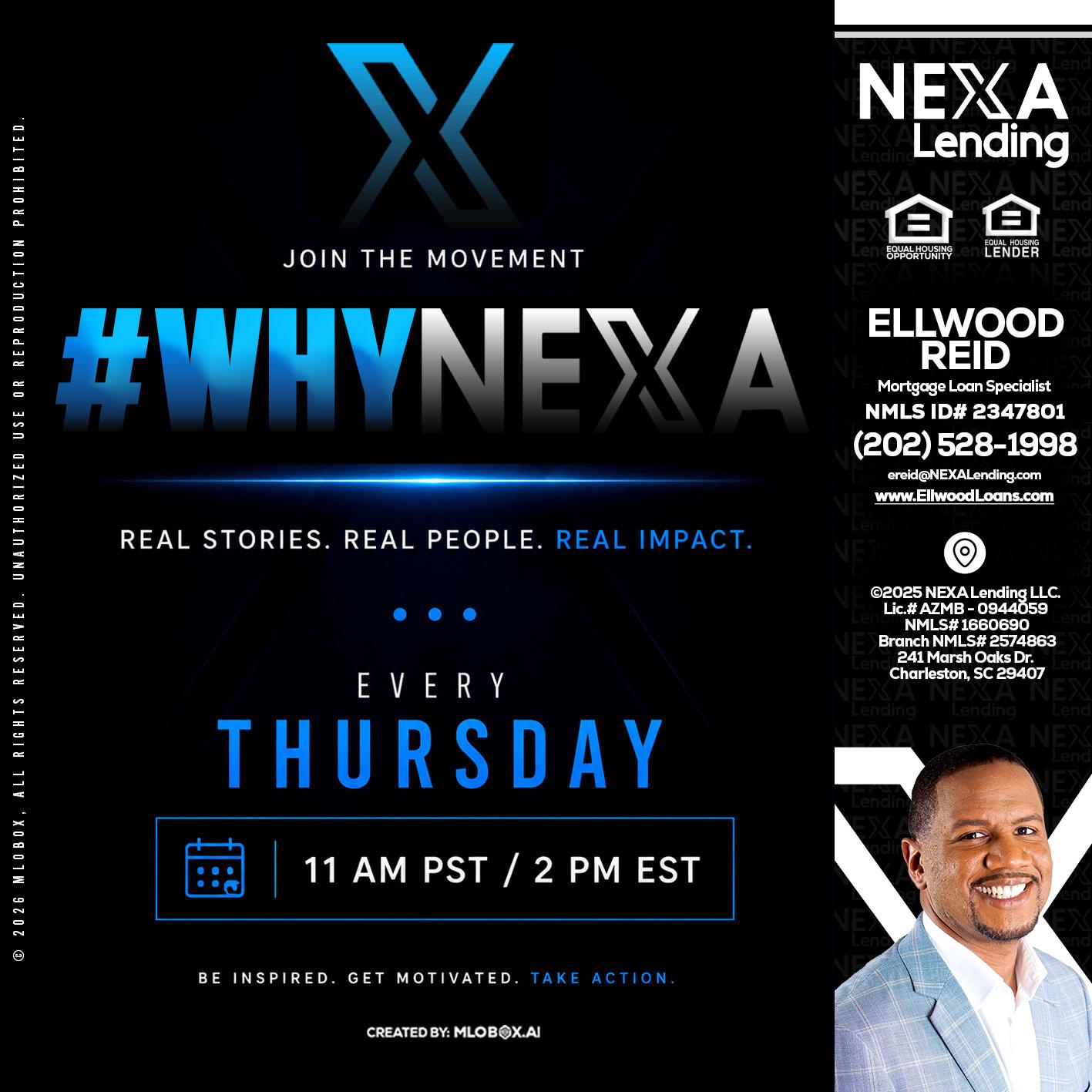 why NEXA - Ellwood Reid -Mortgage Loan specialist