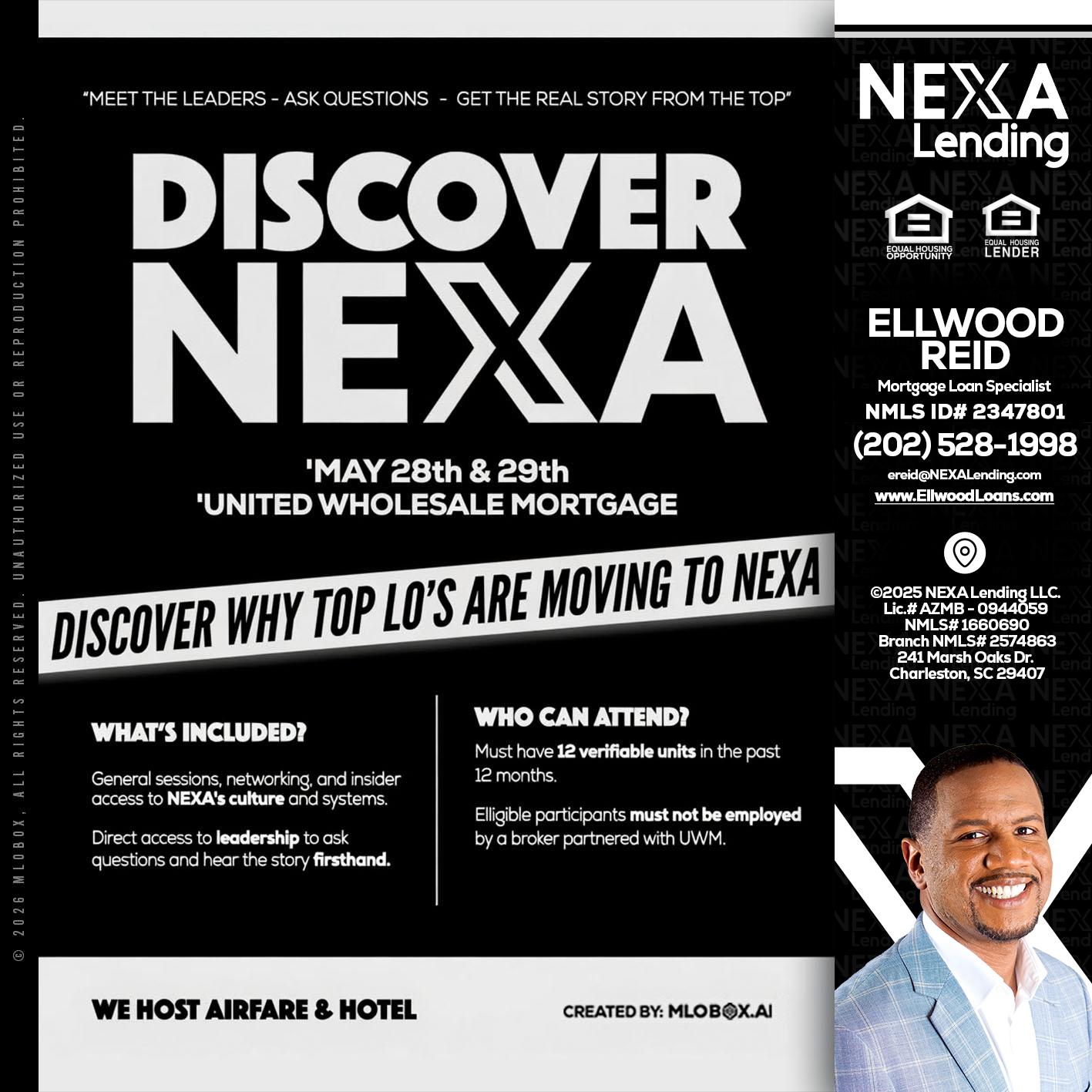 DISCOVER NEXA - Ellwood Reid -Mortgage Loan specialist