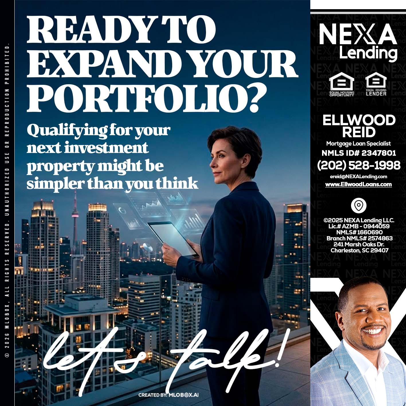 READY TO EXPAND - Ellwood Reid -Mortgage Loan specialist