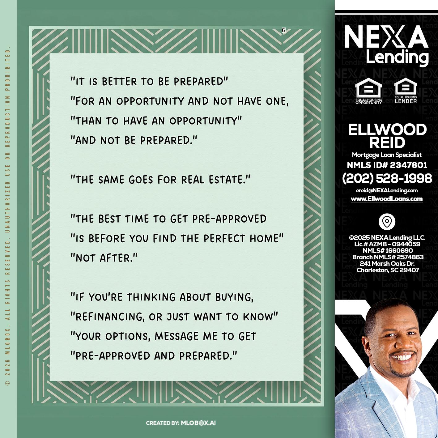 its better - Ellwood Reid -Mortgage Loan specialist