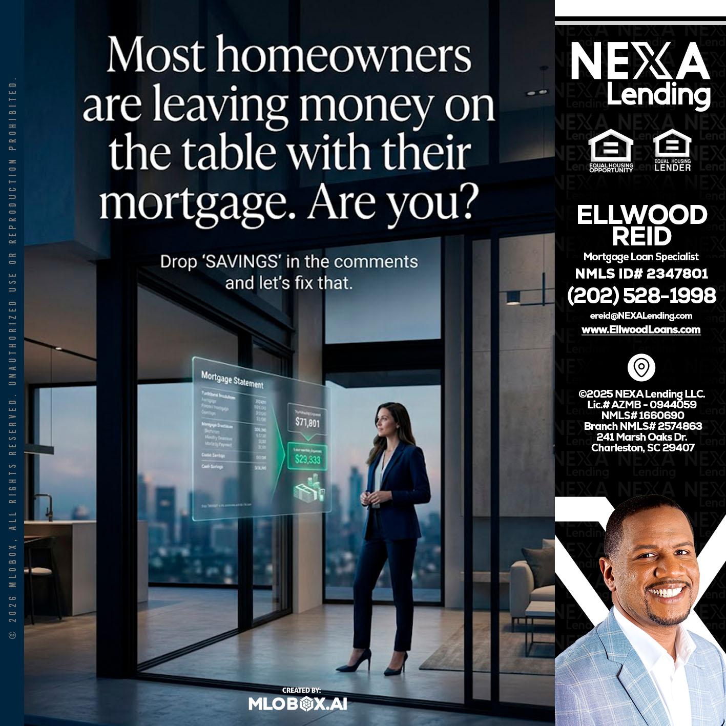 MOST OWNERS - Ellwood Reid -Mortgage Loan specialist