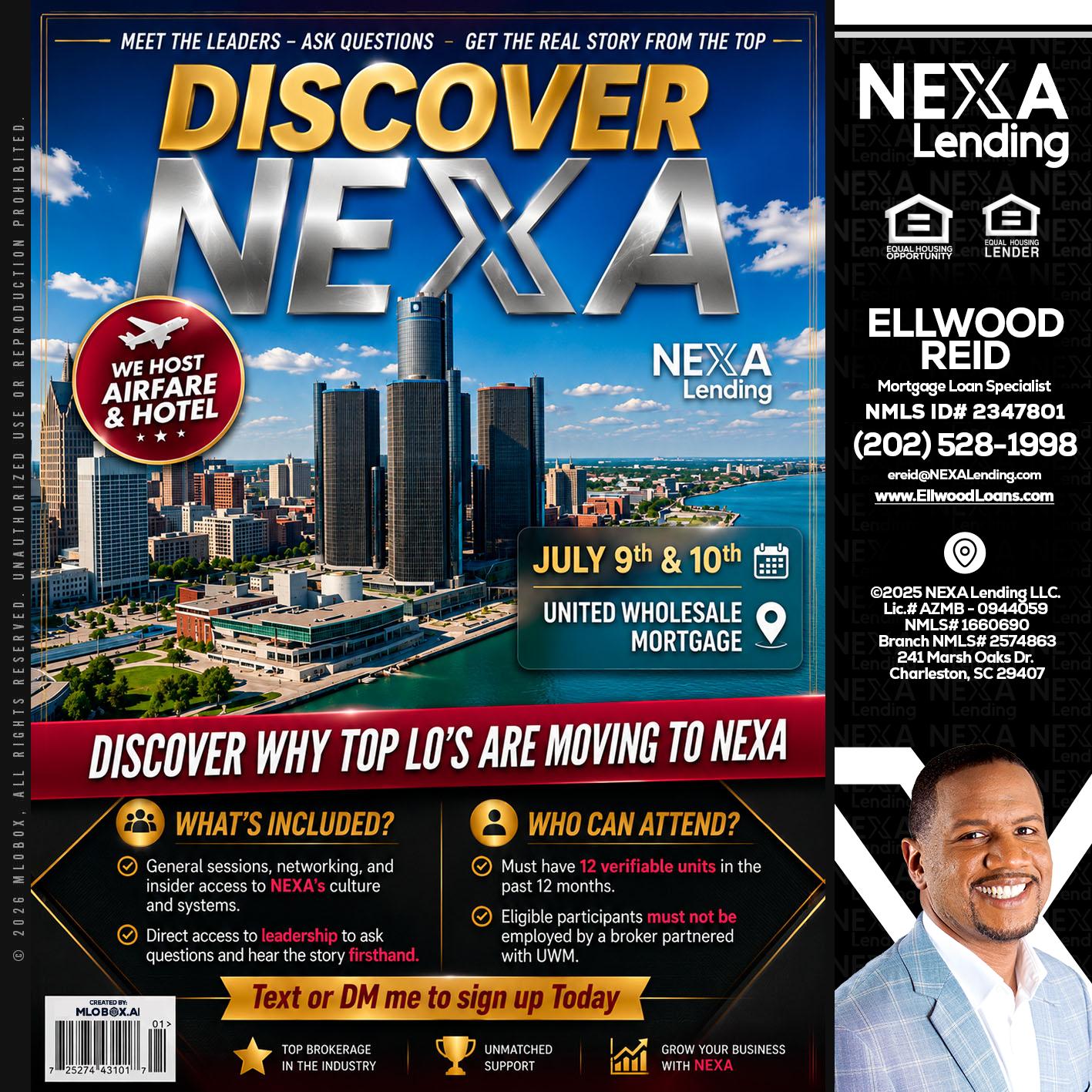 DISCOVER NEXA - Ellwood Reid -Mortgage Loan specialist