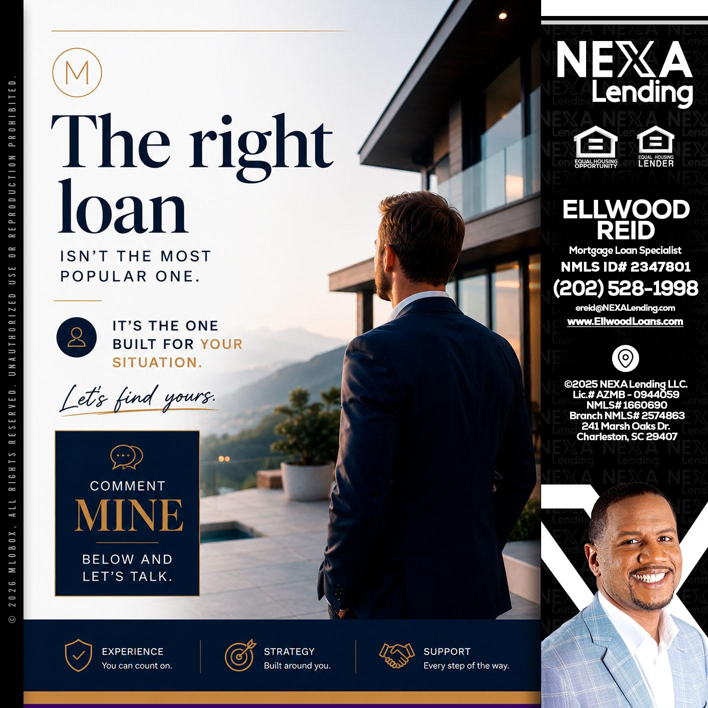 THE RIGHT LOAN - Ellwood Reid -Mortgage Loan specialist