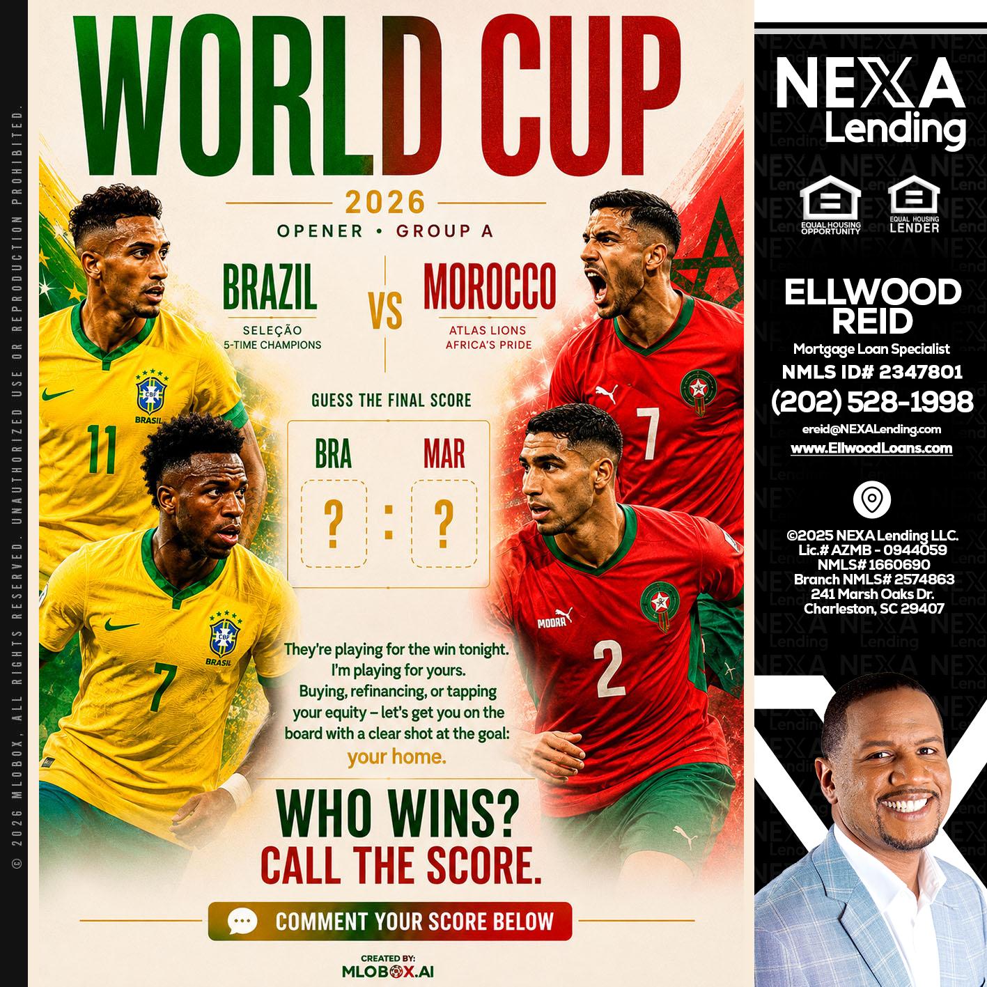WORLD CUP - Ellwood Reid -Mortgage Loan specialist