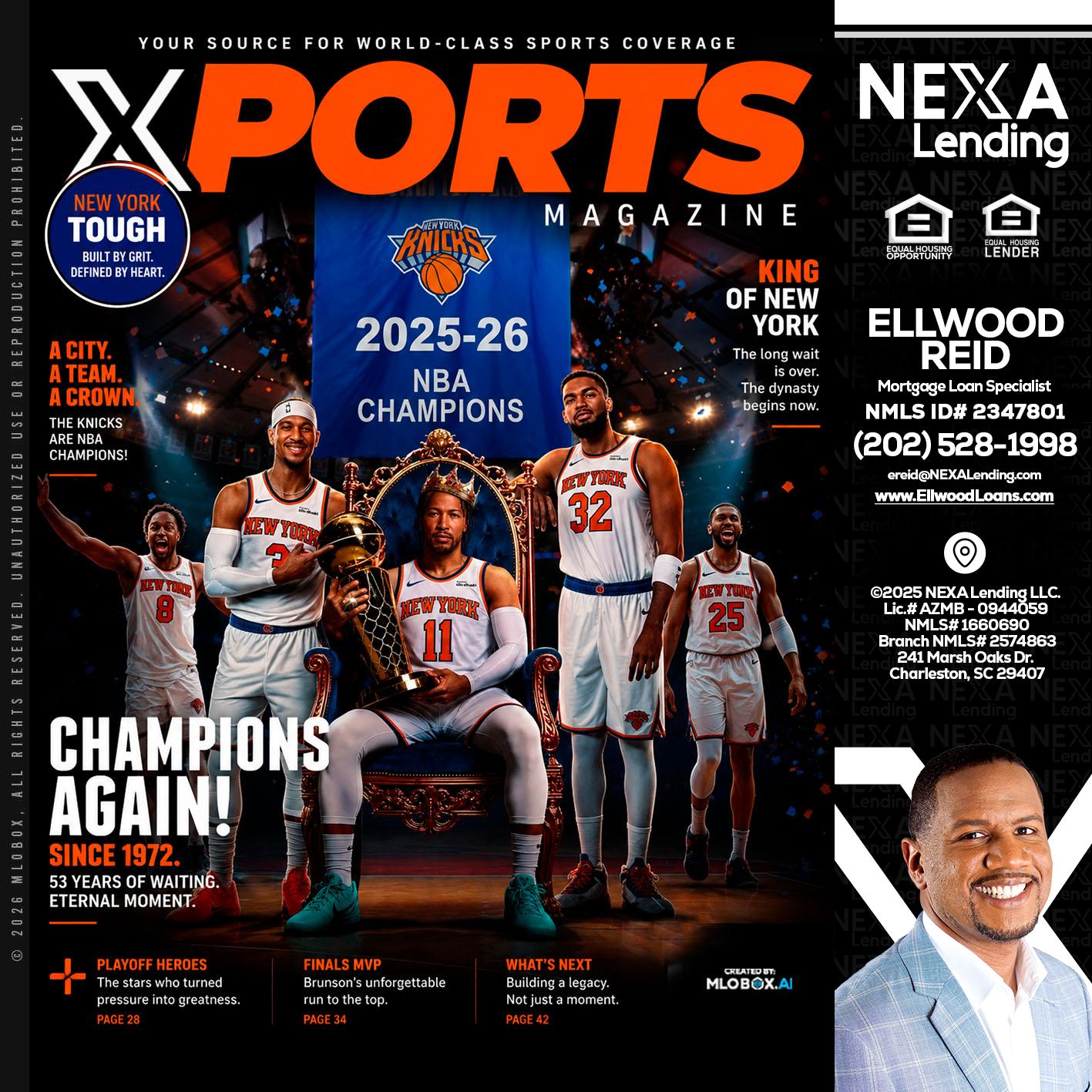 XPORTS MAGAZINE - Ellwood Reid -Mortgage Loan specialist