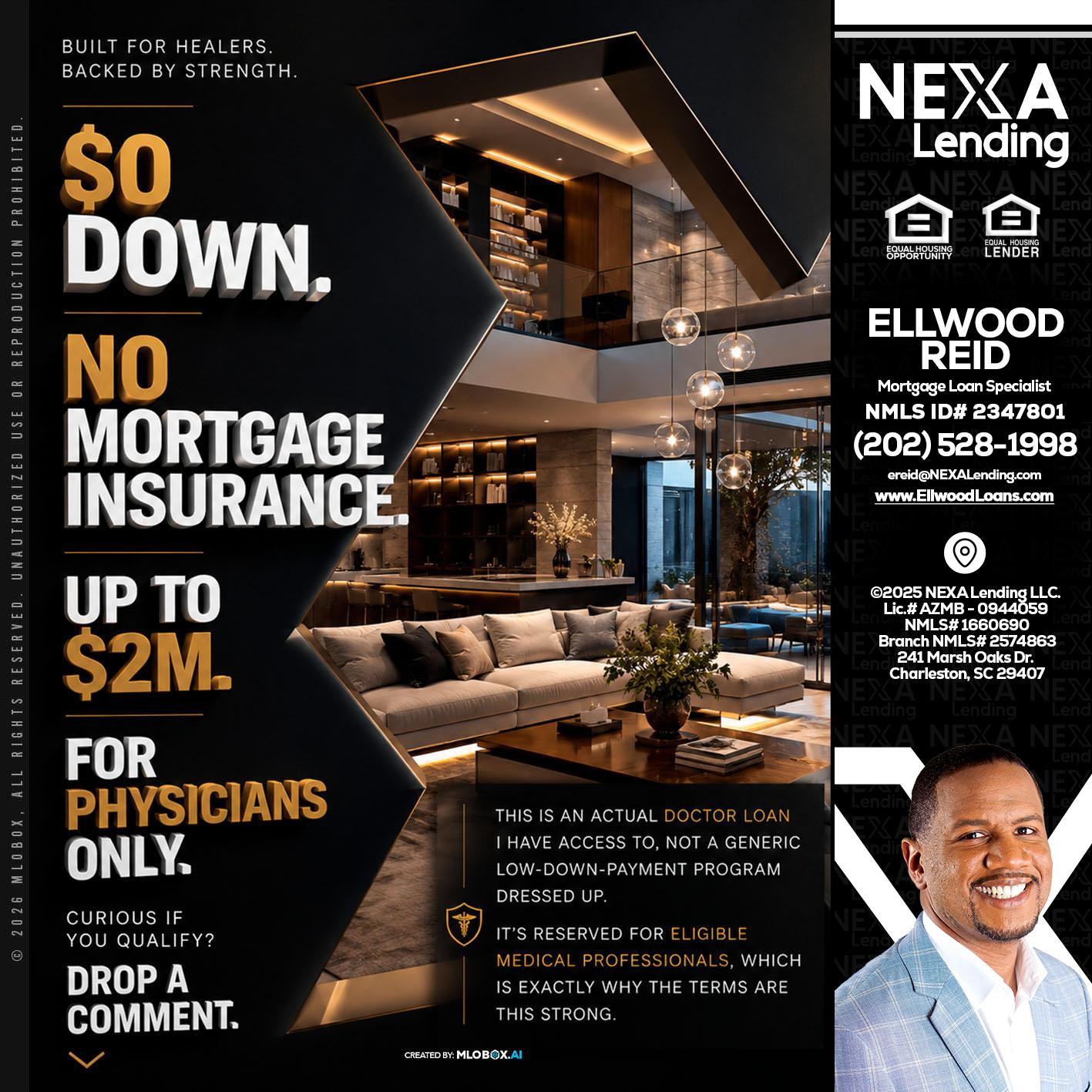 $0 DOWN - Ellwood Reid -Mortgage Loan specialist