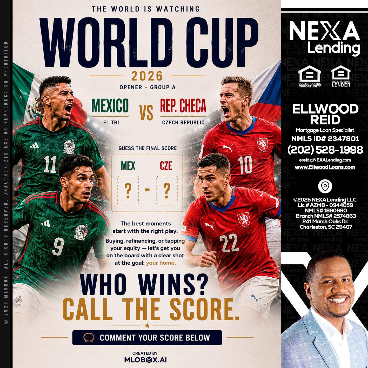 WORLD CUP 2026 - Ellwood Reid -Mortgage Loan specialist