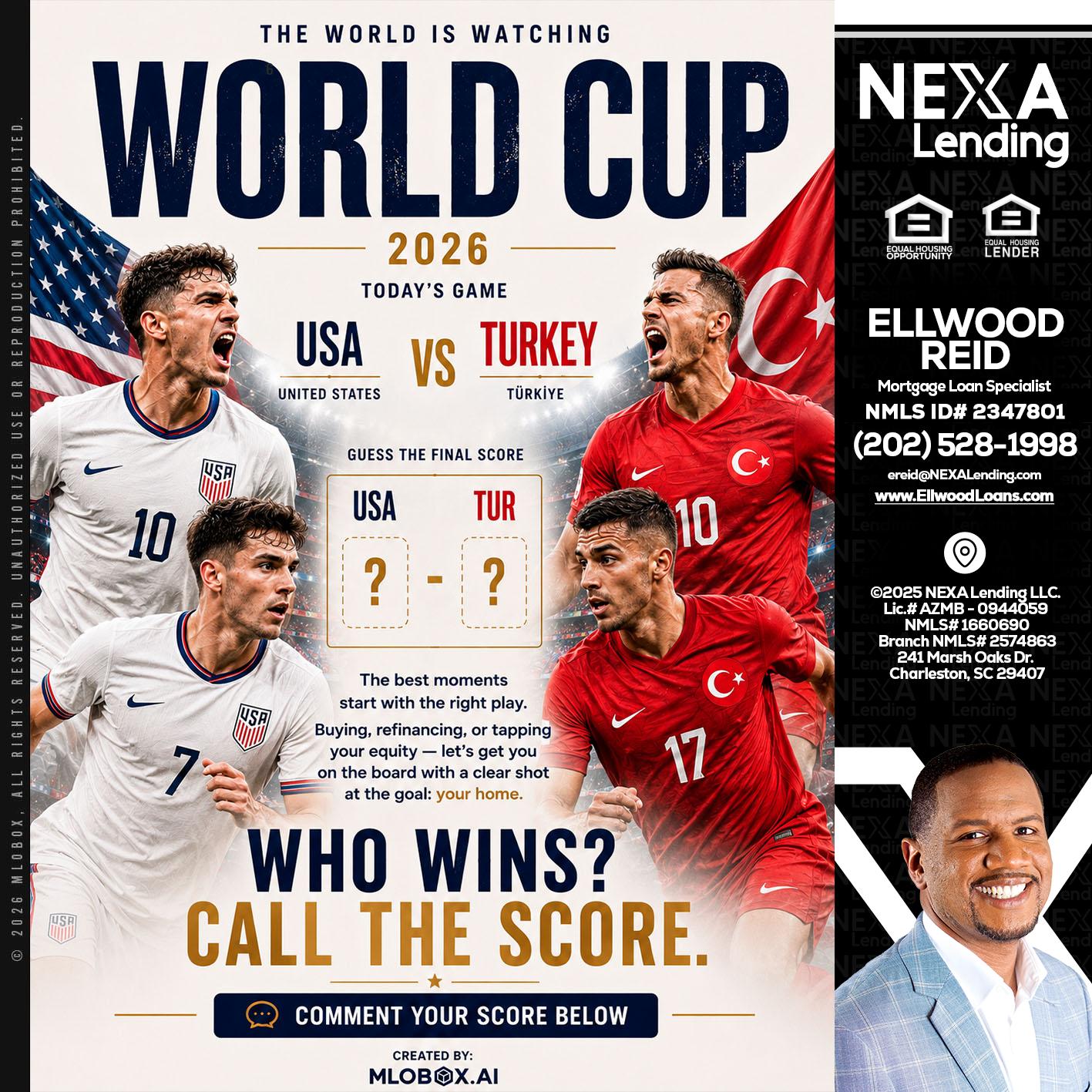WHOS GONNA WIN? - Ellwood Reid -Mortgage Loan specialist