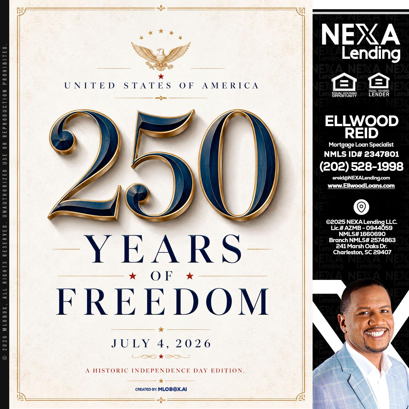 250 YEARS - Ellwood Reid -Mortgage Loan specialist