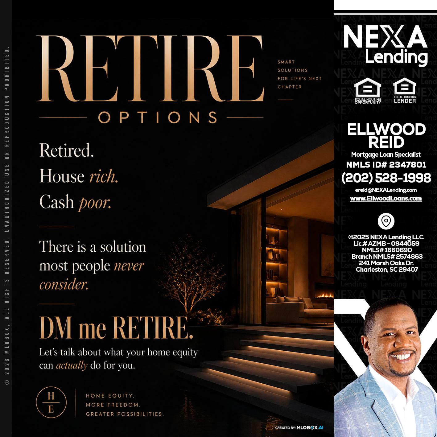 RETIRE LOANS - Ellwood Reid -Mortgage Loan specialist