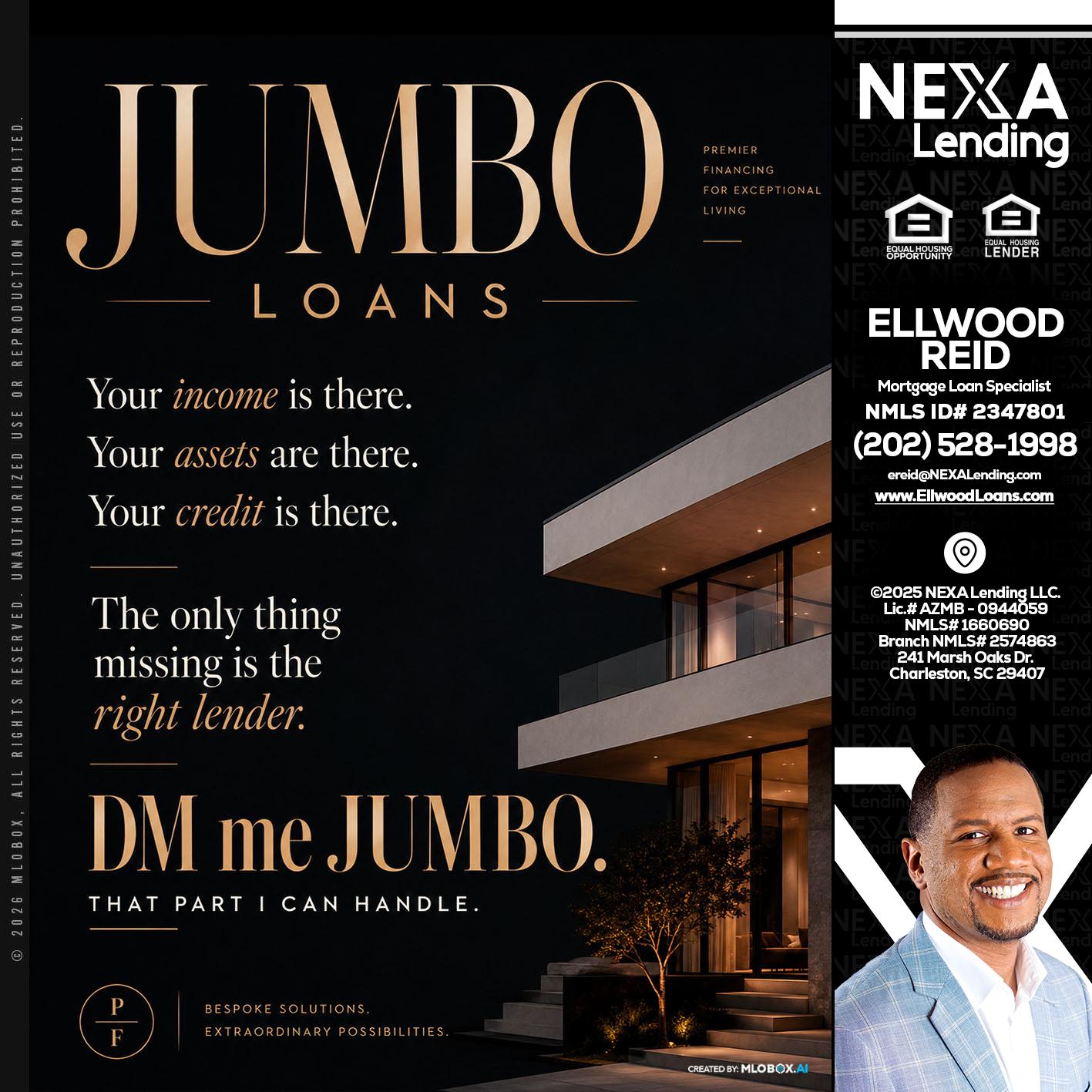 JUMBO LOANS - Ellwood Reid -Mortgage Loan specialist