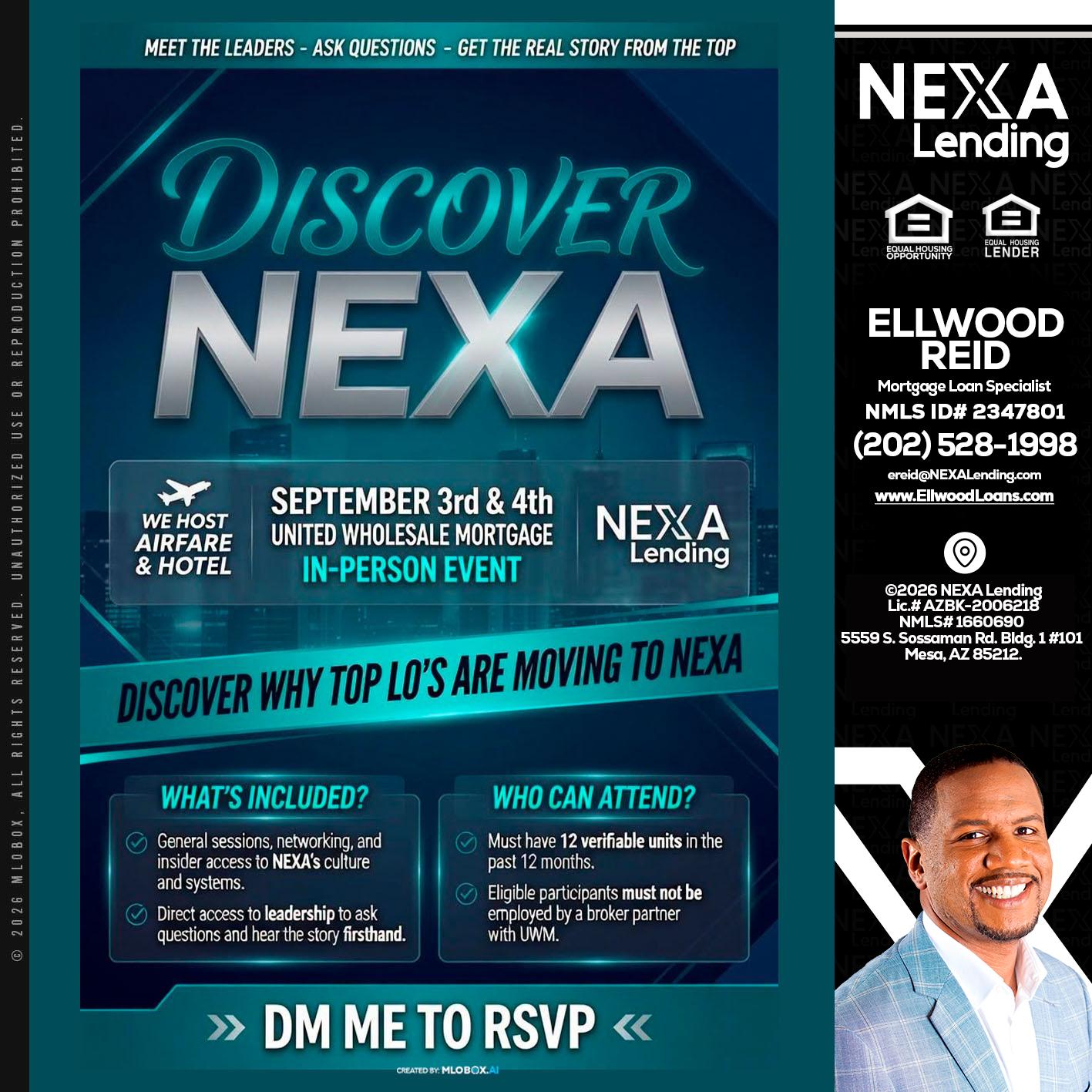 DISCOVER NEXA - Ellwood Reid -Mortgage Loan specialist