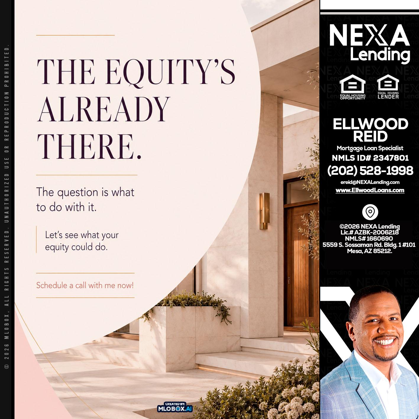 THE EQUITY'S - Ellwood Reid -Mortgage Loan specialist