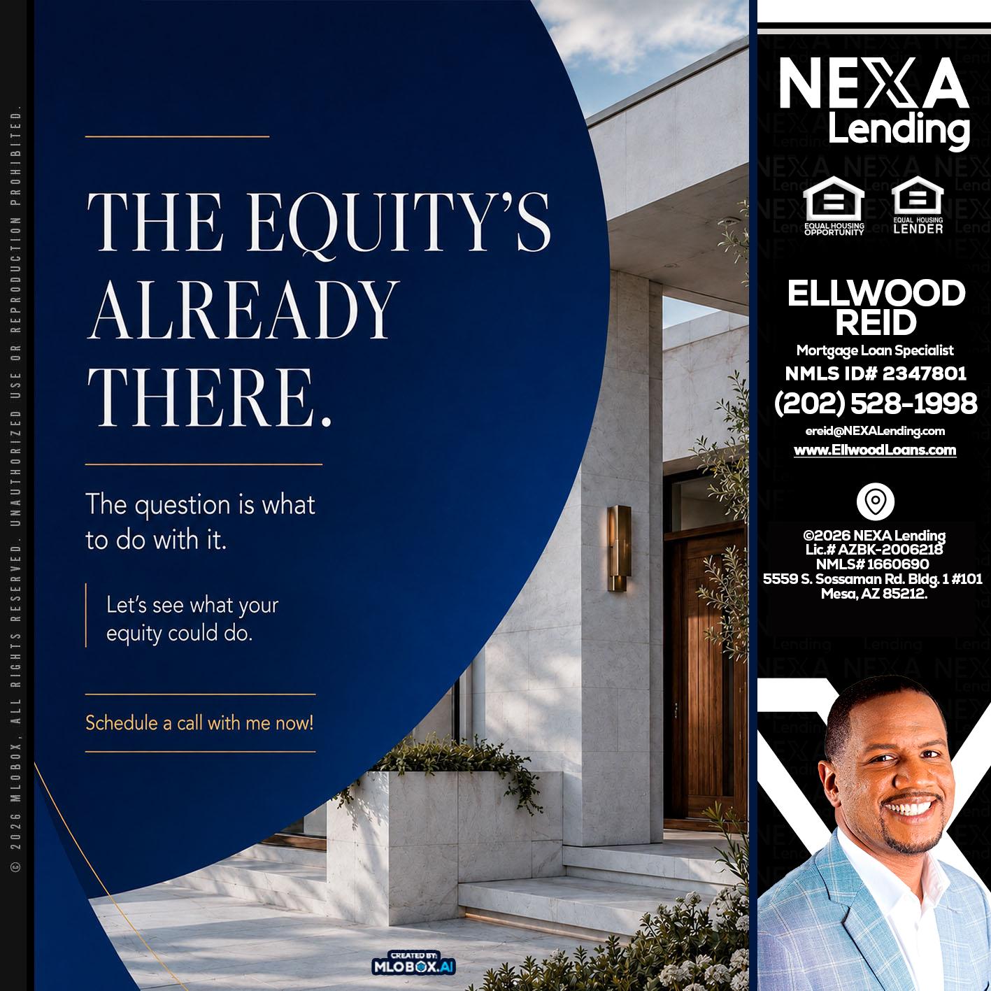 the equity's - Ellwood Reid -Mortgage Loan specialist