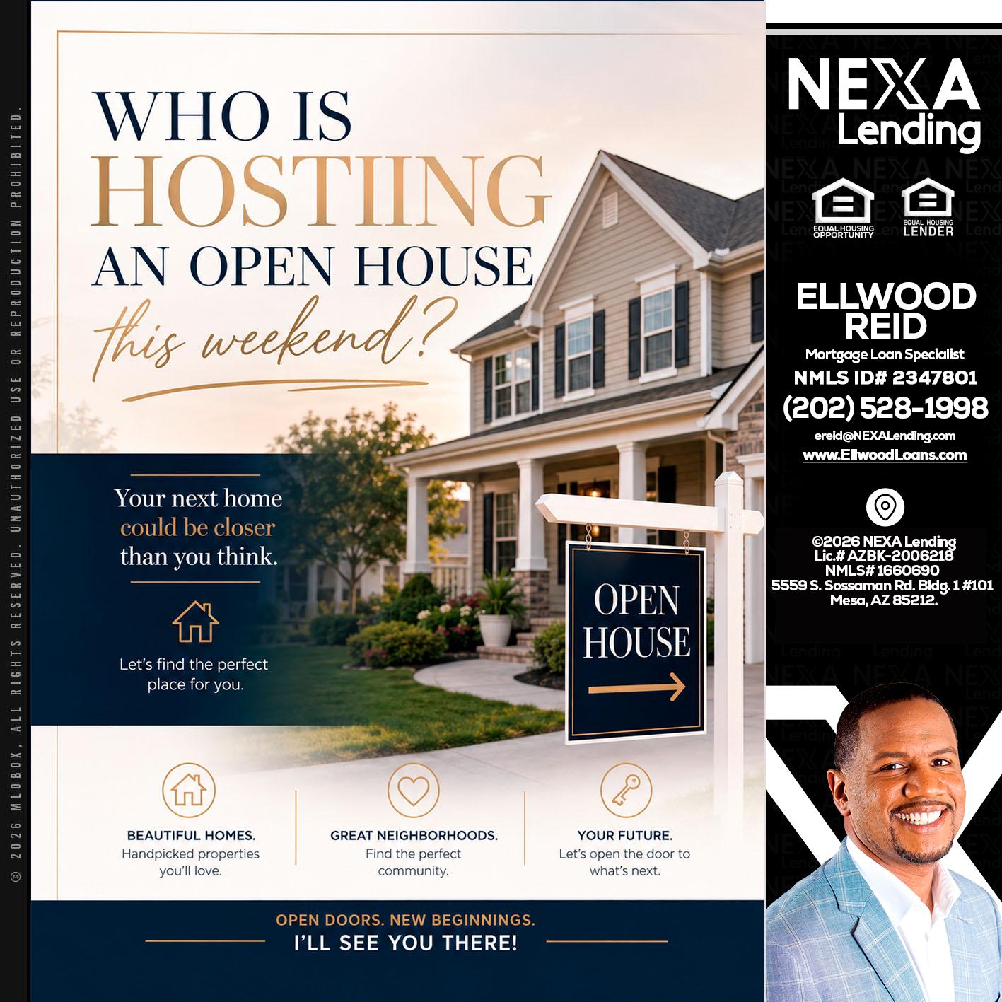 WHOS HOSTING - Ellwood Reid -Mortgage Loan specialist
